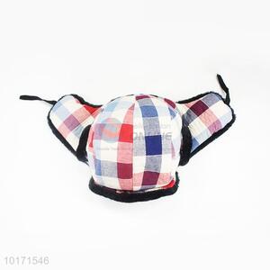 New Customized Plaid Ushanka Winter Hat for Adult