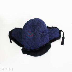 New Design Dark Blue Quilted Ushanka for Children