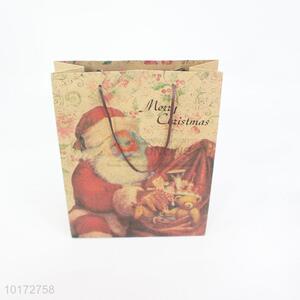 Christmas Style Recycle Craft Brown Paper Kraft Bag