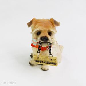 Fashion Style Polyresin Statue Craft Decorative Dog