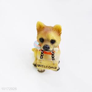 Pretty Cute Dog Shaped Polyresin for Home Decor