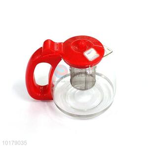 Wholesale Red Handle Teapot With Tea Strainer