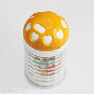 Orange Heart Design Plastic Bottle Disposable Bamboo Toothpicks