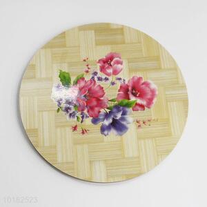 Cheap Flower Printed Eco-friendly Bamboo Table Placemat