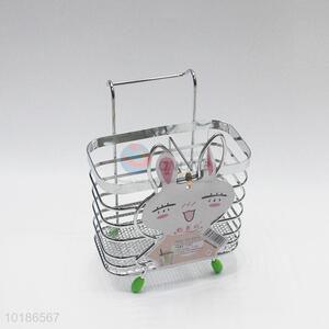 Fancy Design Custom Cartoon Rabbits Stainless Steel Chopsticks Holder