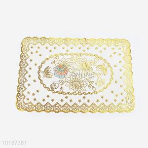 China Wholesale Golden PVC Placemat/Table Mat