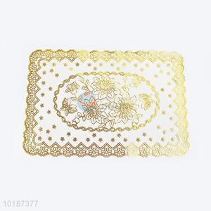 Latest Golden PVC Placemat/Table Mat