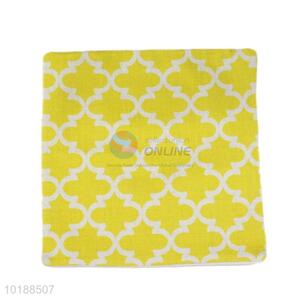 Promotional best fashionable yellow&white pillowcase