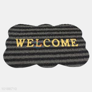 Black Color Flower Shaped Plastic Door Mat Floor Mat