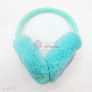 Popular Design  Green Color Lovely Girl Pattern Winter Earmuffs