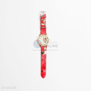 Casual red rhinestone wrist woman