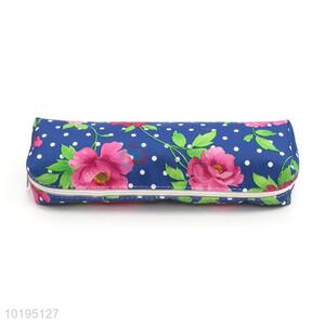 Flower Pattern Rectangle Pencil Bag Pen Bag