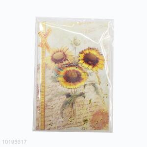 Promotional high sales flower style greeting card