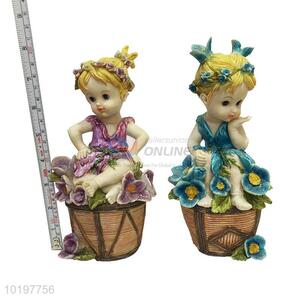 New Arrival Decorative Kid Shaped Polyresin Craft