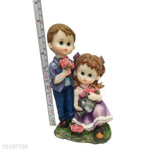 Promotional Gift Polyresin Decoration Sculpture in Kid Shape