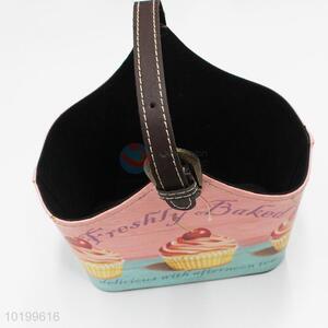 Low price pu storage basket storage container