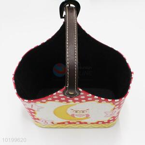 Popular design pu storage basket storage container