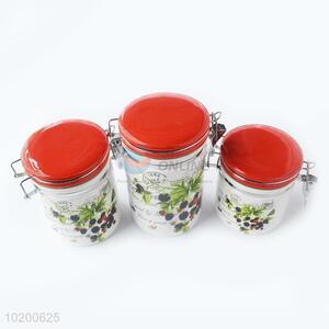 Popular Printing Kitchen Storage Ceramic Can