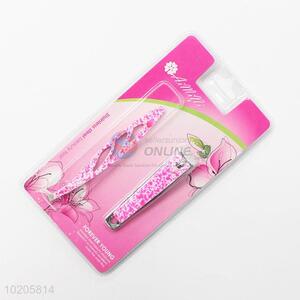 Nice 2pcs Stainless Steel Nail Clipper/Eyebrow Tweezers Beauty Tool Set