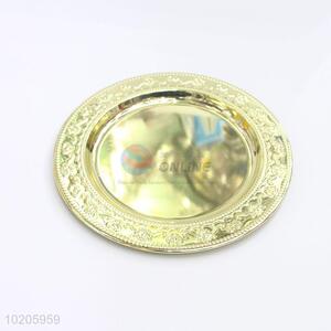 China Supply Beautiful Gold Plating Plate