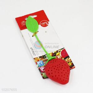 Newest strawberry silicone tea bag holder