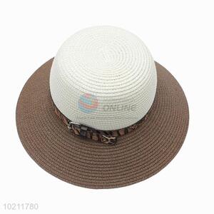 Big wide brim sun visor floppy summer with belt