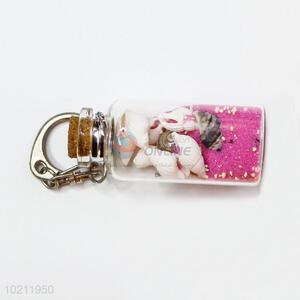 Wholesale Sand Shell Glass Bottle and Wish Bottle with Key Chain