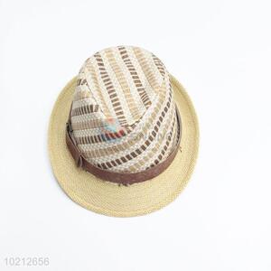 Summer beach straw cowboy hat for boys