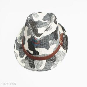 Popular design camouflage straw hat for kids