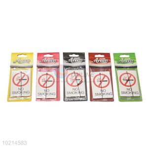 Top quality low price 5pcs non-smoking sign car air freshener