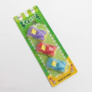 Cool design 3d car eraser set for school