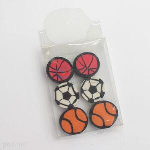 Football shaped eraser cute erasers