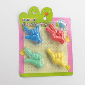 Carton Finger Shape 3D Soft Rubber Eraser