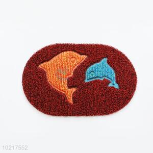 Hot Sell Cute Dolphin Pattern PVC Floor Mat for Home Use