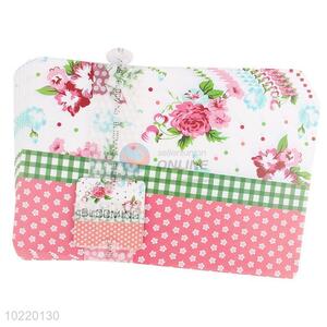 12 pieces flower pattern placemat/cup mat set