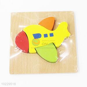 New arrival cheap educational wooden plane puzzle toy