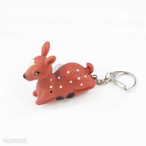 Elk Key Chain with LED Light