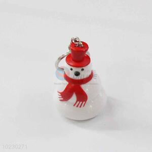 Snow Man Key Chain with LED Light