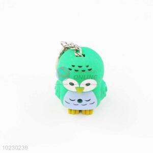 Cartoon Owl Key Chain with LED Light