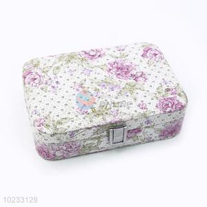 New Style Flowers Printing Jewelry Storage Box