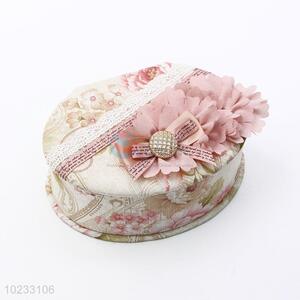 Cheap Price Flower Decoration Jewelry Storage Box For Girl