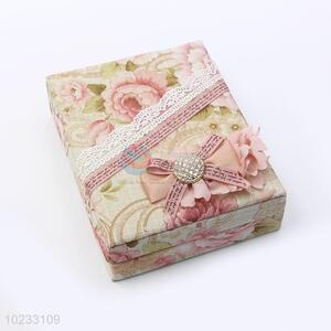 Direct Price Flower Decoration Jewelry Storage Box For Girl