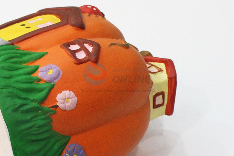 Wholesale cool cartoon pumpkin house shape money box