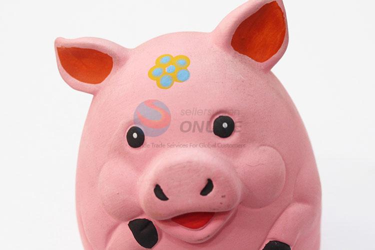 Wholesale low price pink pig shape money box