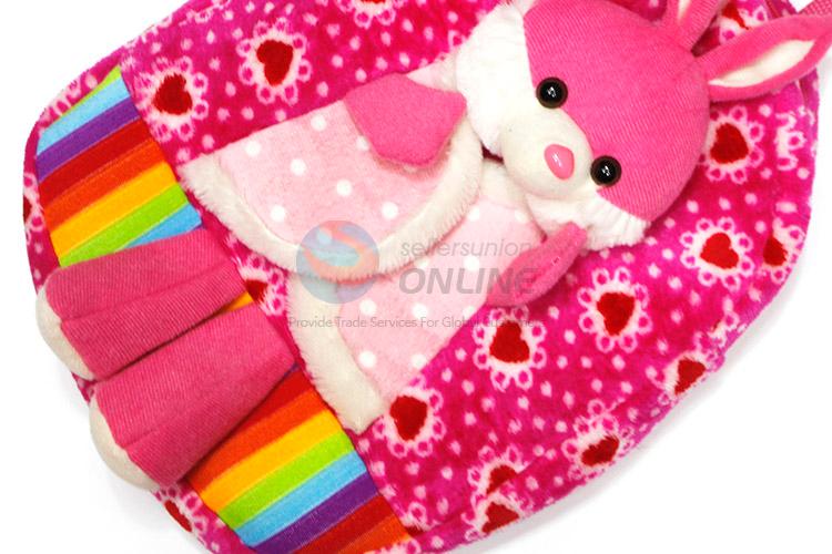 Custom Colorful Cute Rabbit Plush Toy Backpack