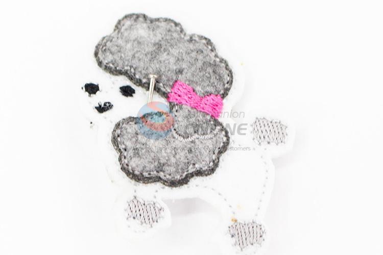 Lovely little sheep shape shape embroidery badge brooch