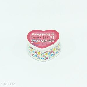 Low price cool loving heart shape ceramic jewelry box