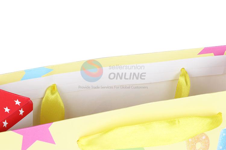 Best Selling Cake Printed Gilding Gift Bag/Paper Packing Bag for Birthday