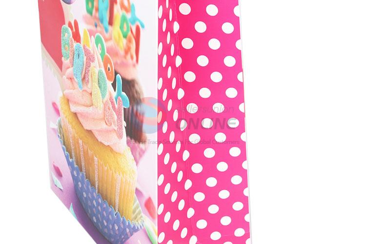 Delicious Cake Printed Gilding Gift Bag/Paper Packing Bag for Birthday