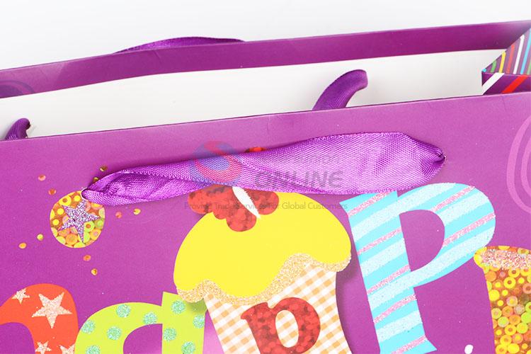 Factory Direct Gilding Gift Bag/Paper Packing Bag for Birthday